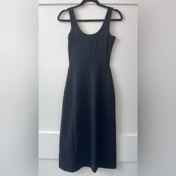 open edit midi dress NWOT Nordstrom Open Edit Black Sequin Midi Dress Black Sz S